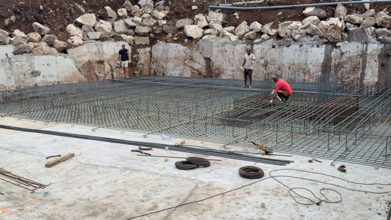 Reinforcement for the foundation slab