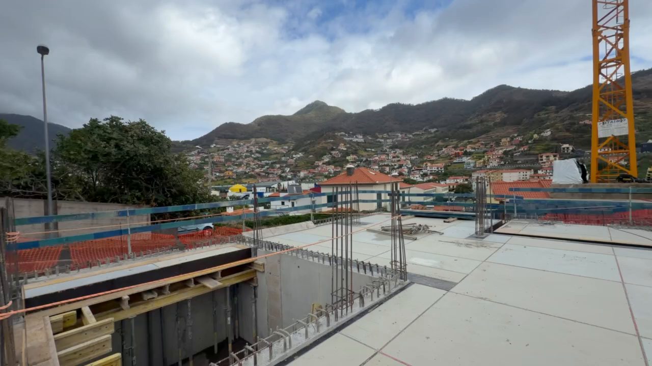 The site today, the hills of Machico behind